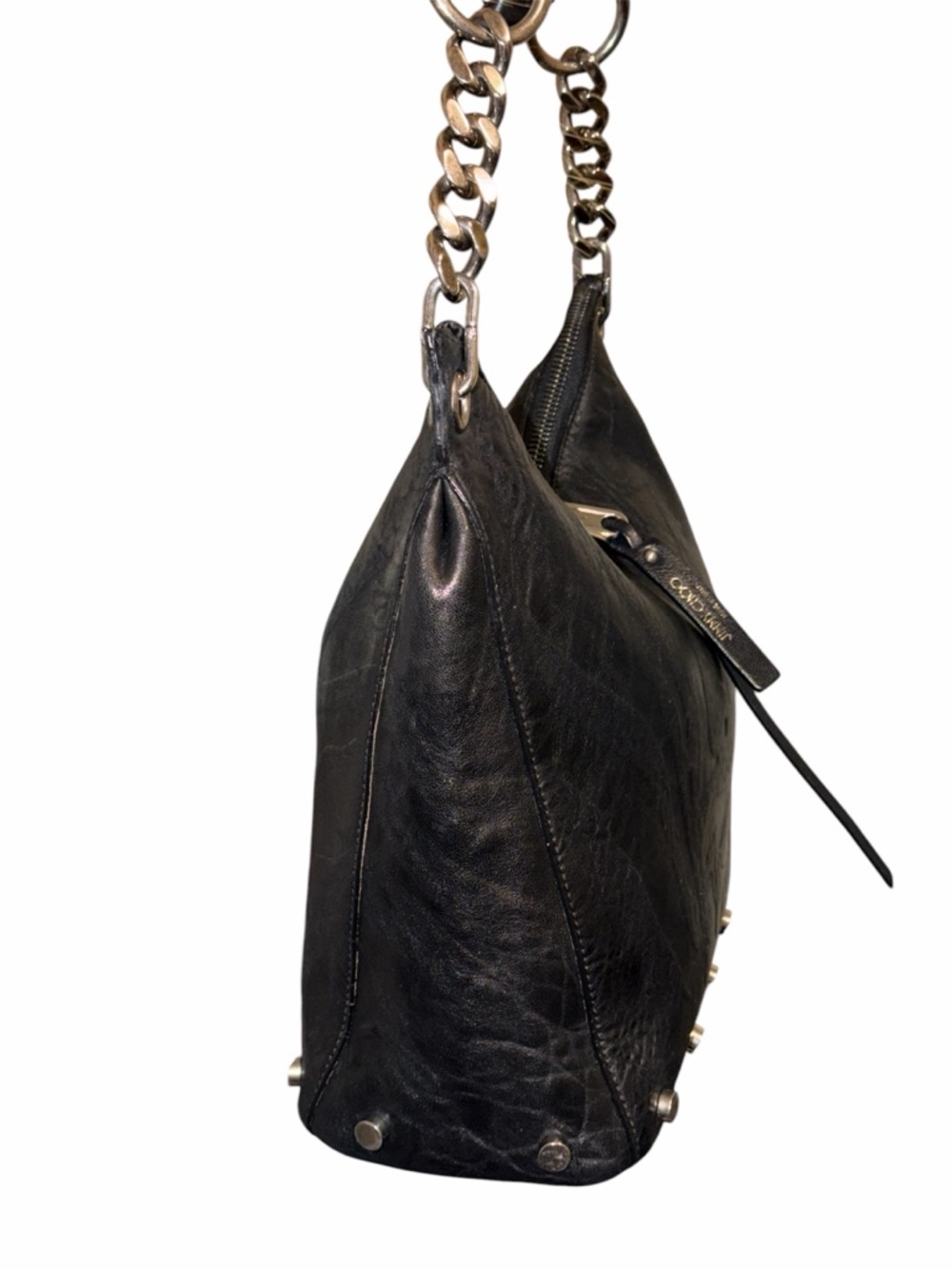 JIMMY CHOO Raven Hobo Shoulder Bag w/ COA - EUC - Picture 4 of 13